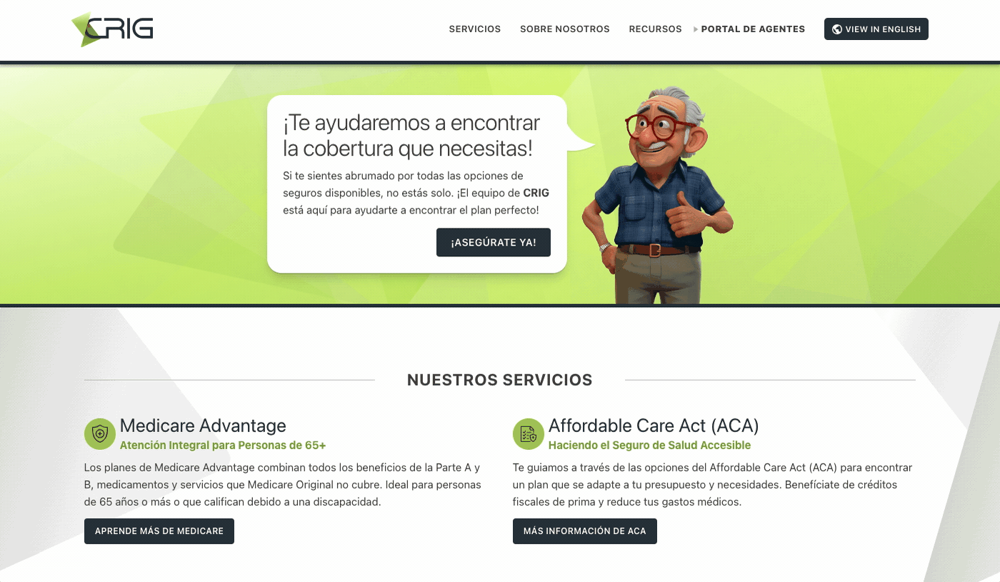 CRIG — Web Experience