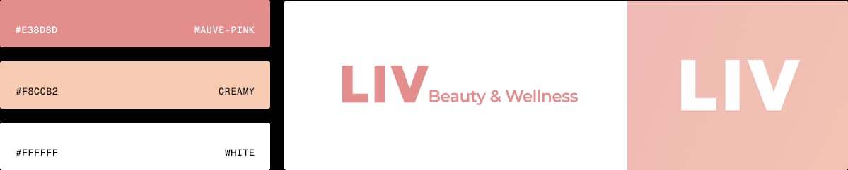 LIV Beauty & Wellness — Brand Logo & Colors